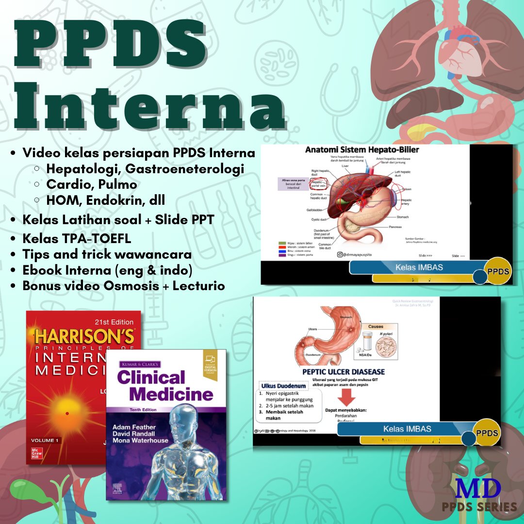 mediscus_cpr's tweet photo. NEW DRIVE MATERI PERSIAPAN PPDS
Include:
- Video kelas persiapan PPDS
- Latihan soal
- Kelas TPA, TOEFL, Wawancara
- Video Osmosis+Lecturio
- Ebook sesuai prodi

PRODI:
Anestesi, Cardio, Dermato, Interna, Paru, Pediatri, Neuro, Ortho, Obgyn
289rb/prodi https://t.co/IqvZdPef42