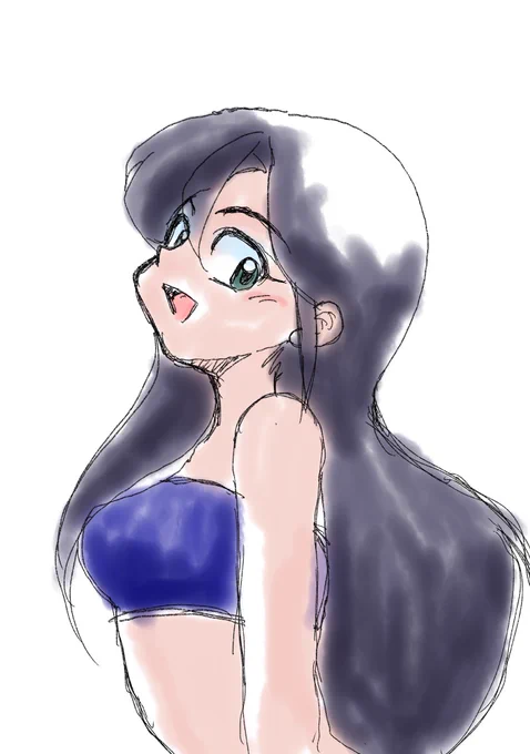 今日のお昼のお絵描き