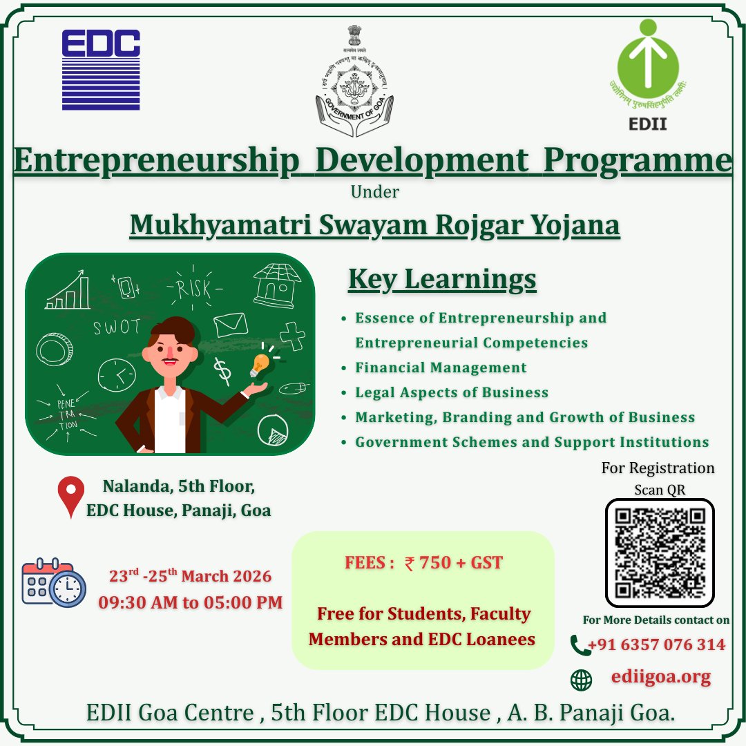 EDII Goa Centre tweet media