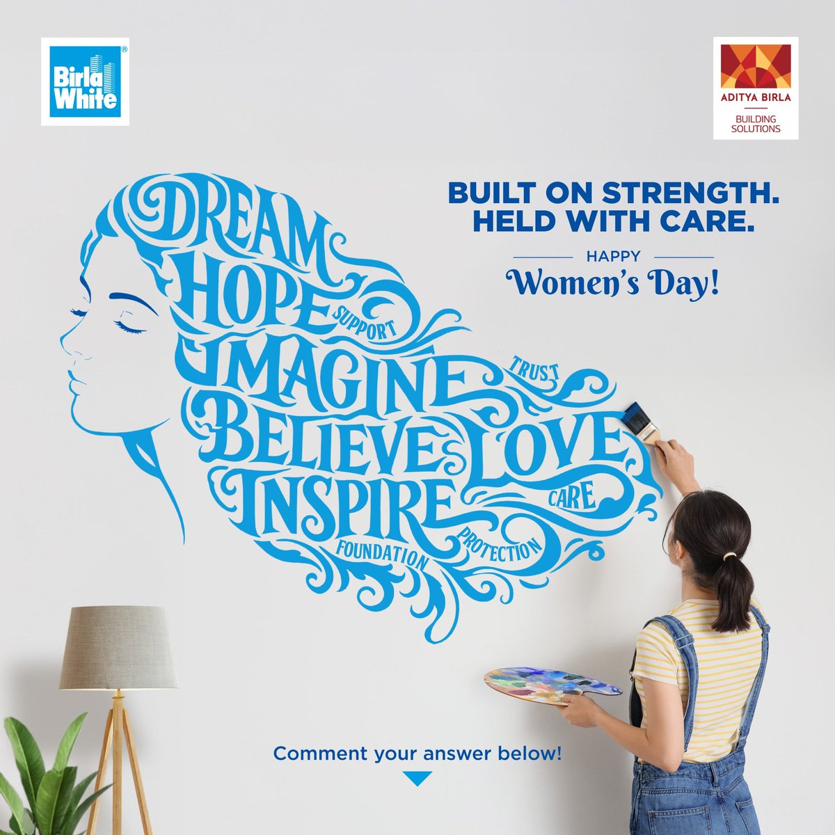 BirlaWhite's tweet image. This Women’s Day, let’s fill our walls with stories of inspiration. 
Identify the 11 words of inspiration, tag a woman or more who inspire you, the best heartfelt entries win a special prize!

*T&amp;amp;C applied 

#ContestAlert #WallOfInspirationContest #BirlaWhite #WomensDay2026