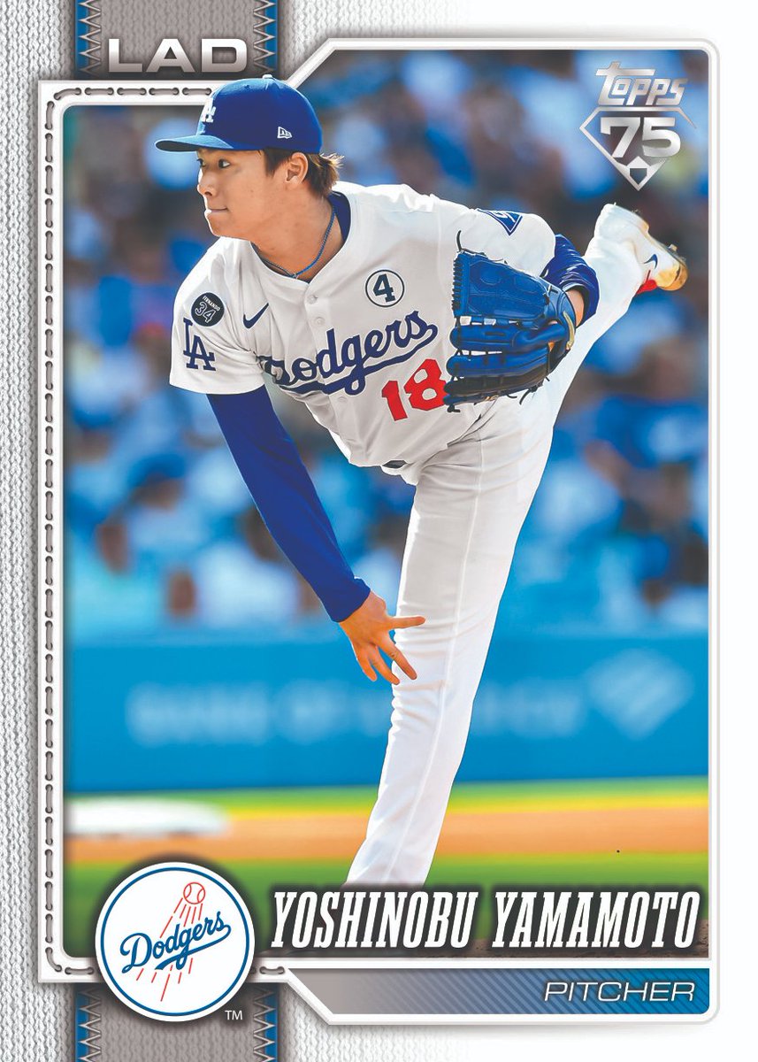 世界で10枚・99枚 限定 topps 75 2026 SERIES1✨4枚 製品情報】 2026年4月10日 発売予定 ⚾ 2026 TOPPS MLB SERIES 1 JAPAN