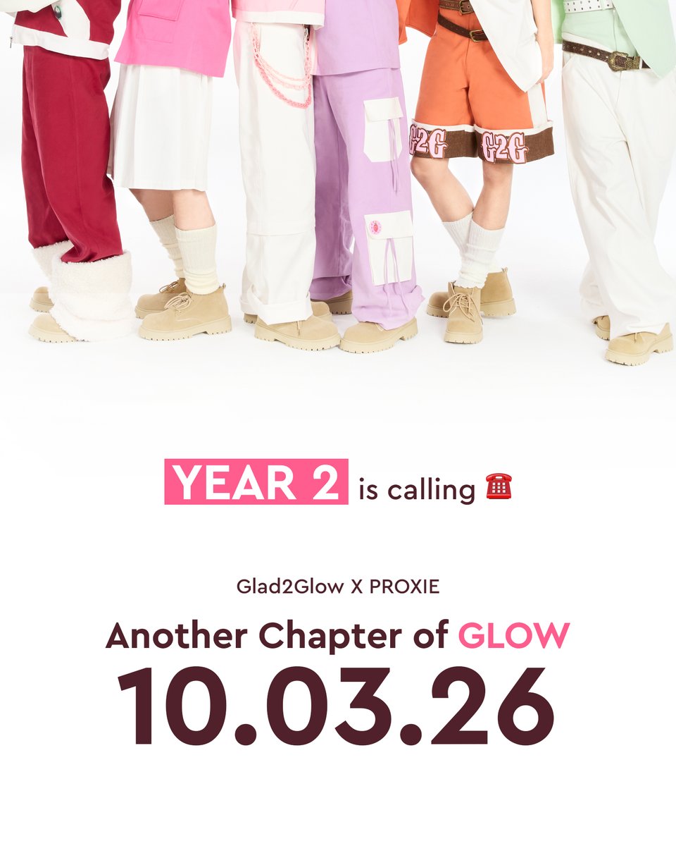Year 2 Is Calling... 🤙🏻🧡💛💚🩷💙💜
Glad2Glow x PROXIE

Another Chapter of Glow✨
📅 10.03.2026
#Glad2GlowXPROXIE  #Glad2Glow #Glad2GlowTH #PROXIE #GlowUpWithG2G