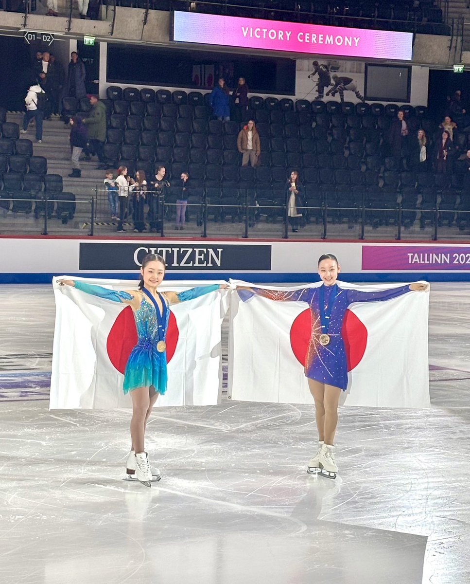 2026世界ジュニアフィギュアスケート選手権大会が終了しました
🏆男子シングル 🥇中田璃士 🥉西野太翔
🏆女子シングル 🥇島田麻央 🥉岡万佑子
島田選手は、史上初となる世界ジュニアフィギュアスケート選手権4連覇を達成
詳しい結果はこちら
results.isu.org/results/season…
公式インスタもご覧ください📷️
