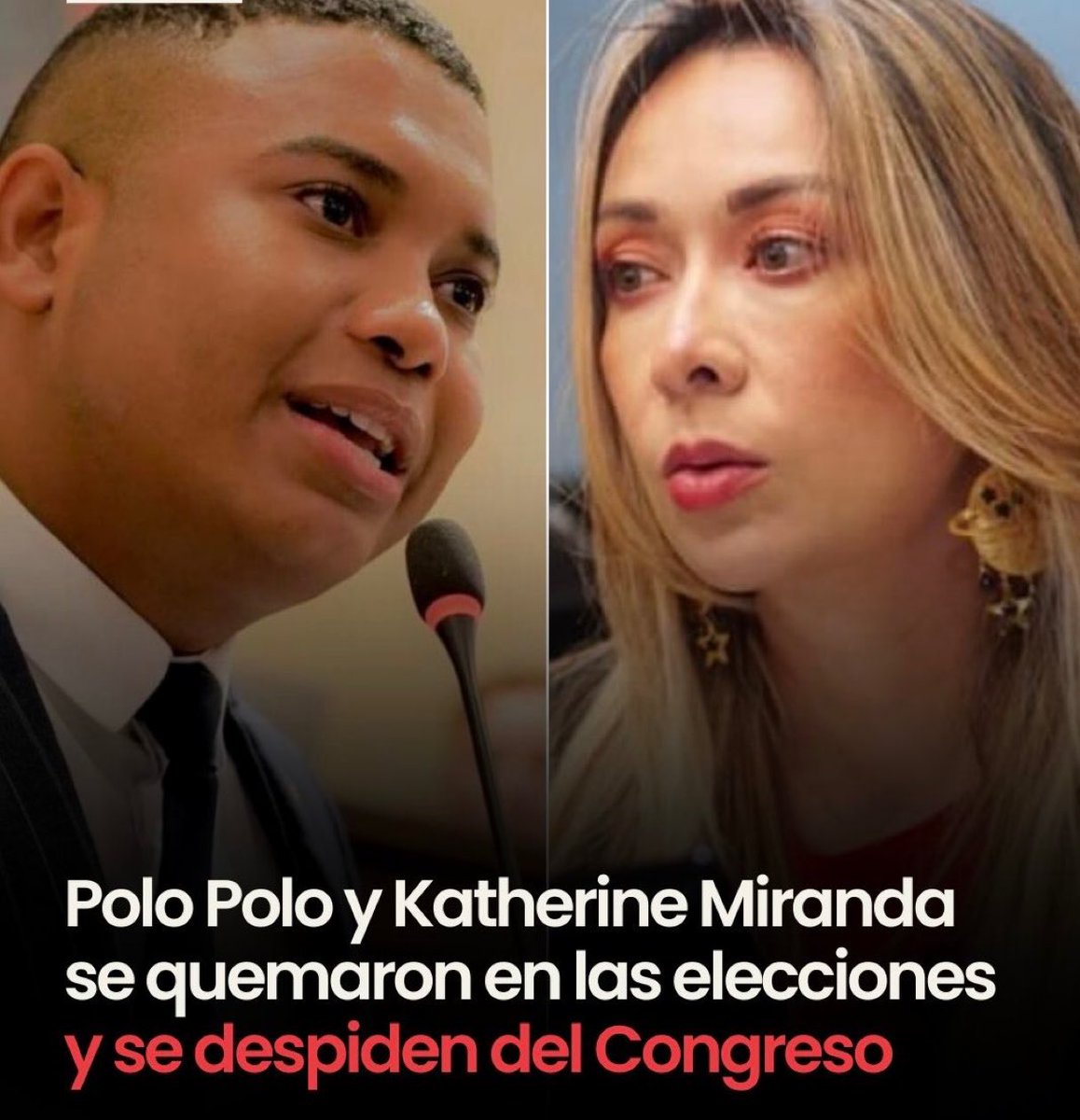 Dos llagas infectas menos en el congreso.