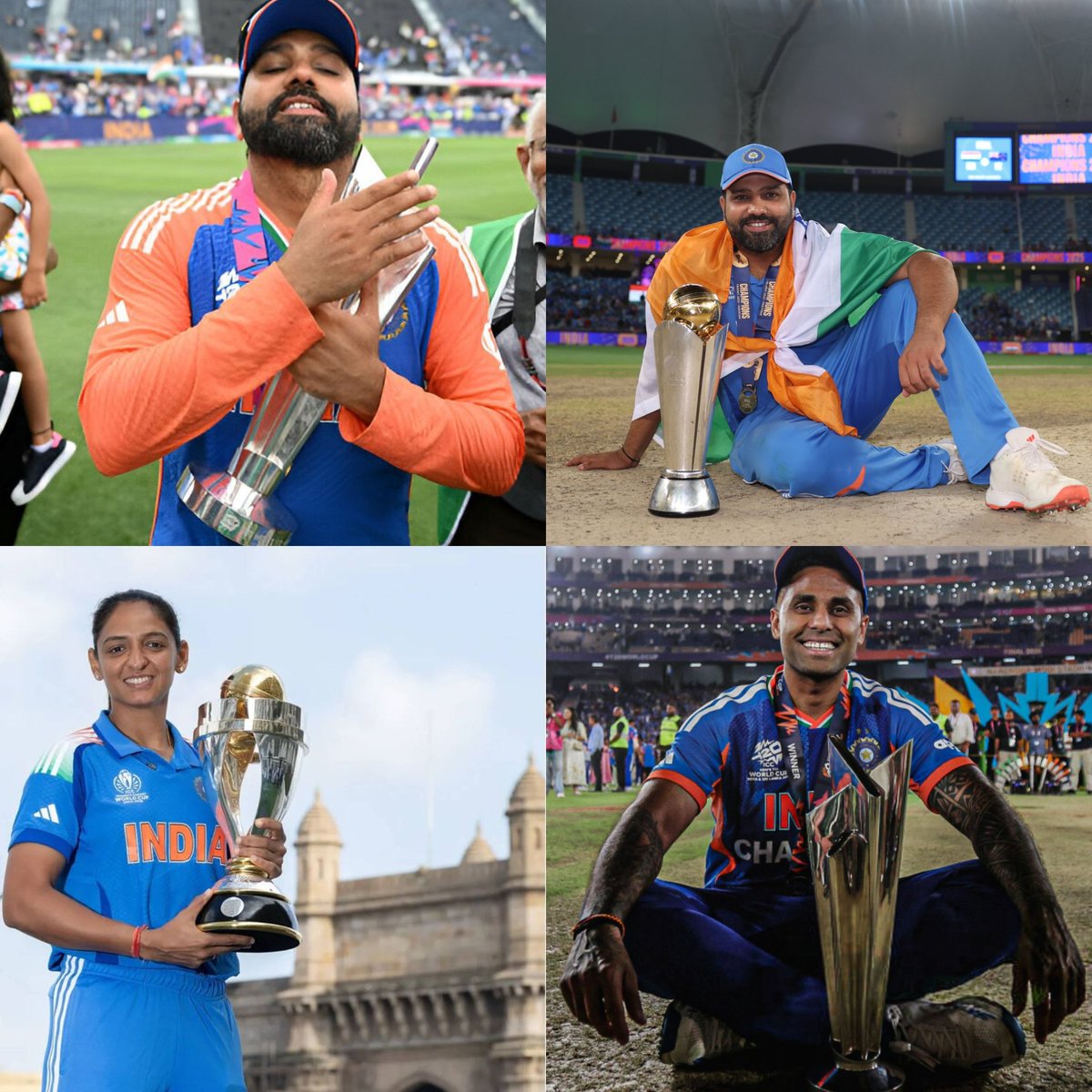 From no ICC trophies for 11 years to four ICC trophies in the last two years. Golden period of Indian cricket team.