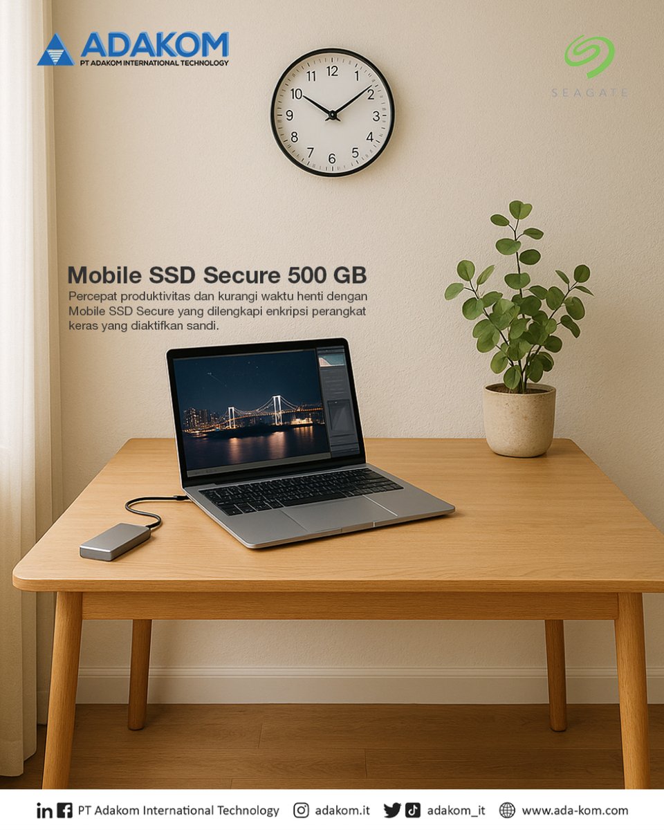 adakom_it's tweet image. Upgrade your system with a 500GB SSD for faster boot times, improved responsiveness, and reliable storage performance. Perfect for boosting productivity and enhancing everyday computing.
#SSD500GB #SolidStateDrive #FastStorage #PCUpgrade #DataStorage #PerformanceBoost