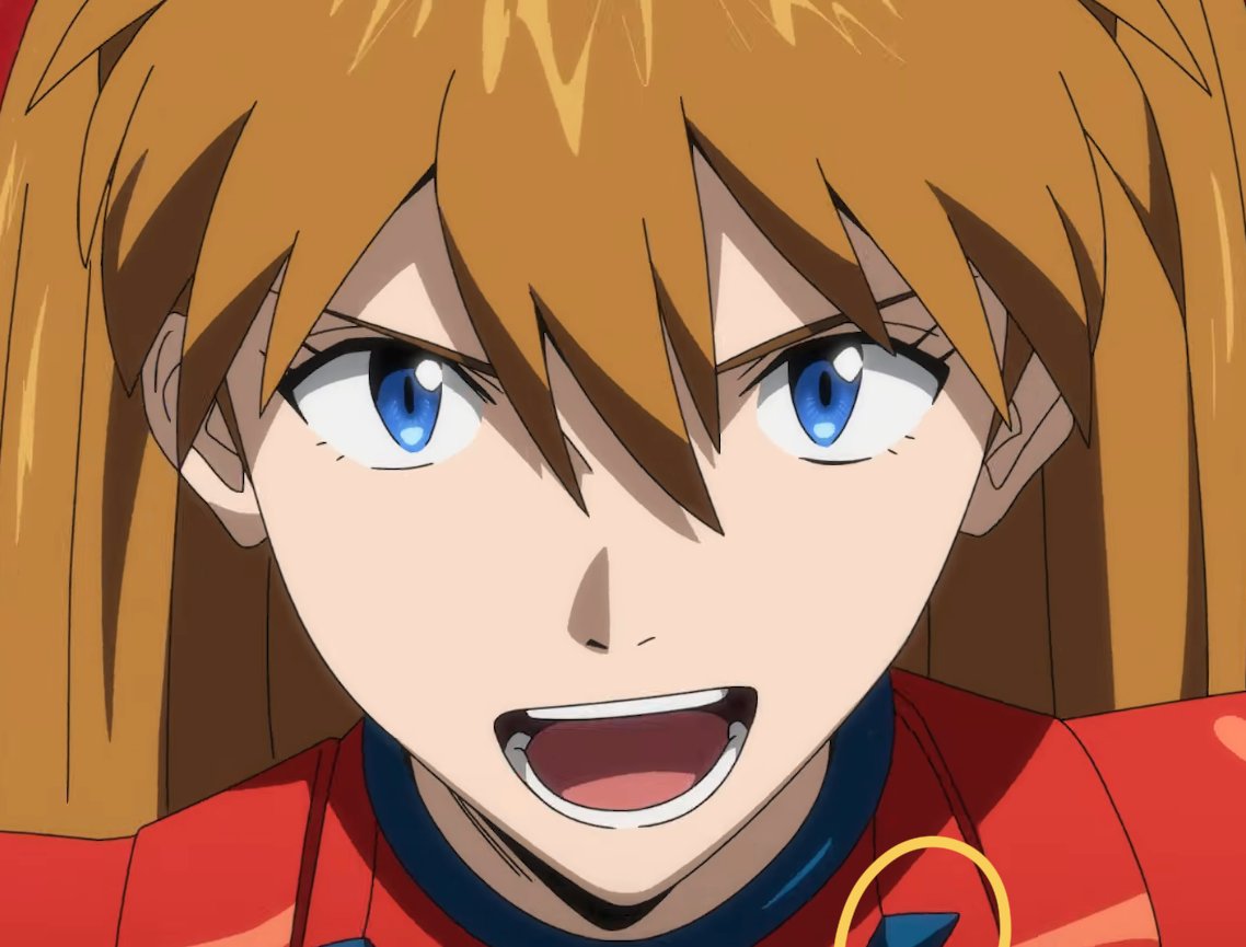 エヴァ短編のラスト、惣流・アスカ・ラングレーが高らかに自分を宣言する最高のキメシーンなんだけど…
なぜかTV版だったプラグスーツが、アップになったら新劇場版になってる(首の部分が違う)
コレがミスだとしたら、やはり惣流さんは最後まで不幸… 