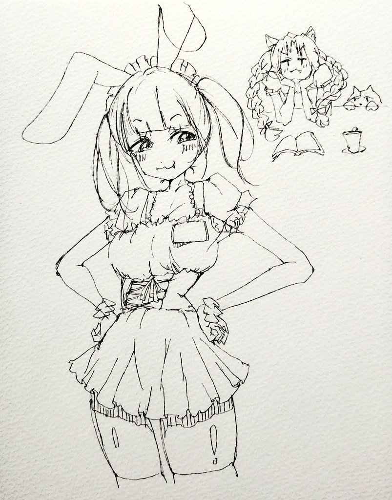 mizuirono_e's tweet photo. こんにちは🍓
１個終わった(^ω^)／
午後も頑張ろ( *¯ ꒳¯*)☕️
昼の落描き
ドヤ顔の新住人を後ろから見守る
この部屋の元々の住人
 #rkgk https://t.co/uWUaoJ1mrh