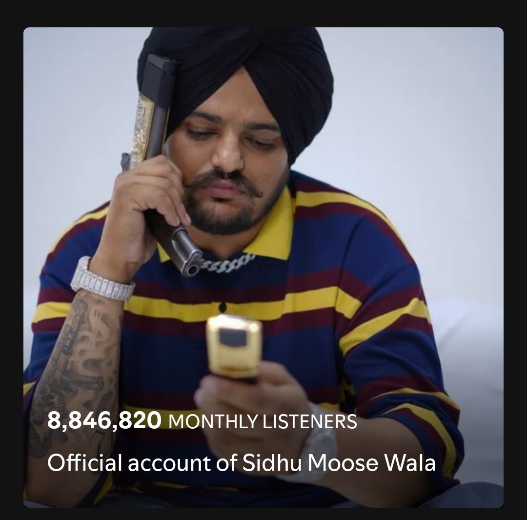 MidnightLease's tweet photo. @jashanbrar90565 @HarishShar13210 @SahilOthi11 @rudrahirdekar_2 @brucewaynekxip Chatgpt?😂
Stop wasting my time you joker and face the reality now..
Shreya 53rd in the world while unknown Punjabi artist Sidhu not even in the top 500 artist list https://t.co/ciC6fdA0i0