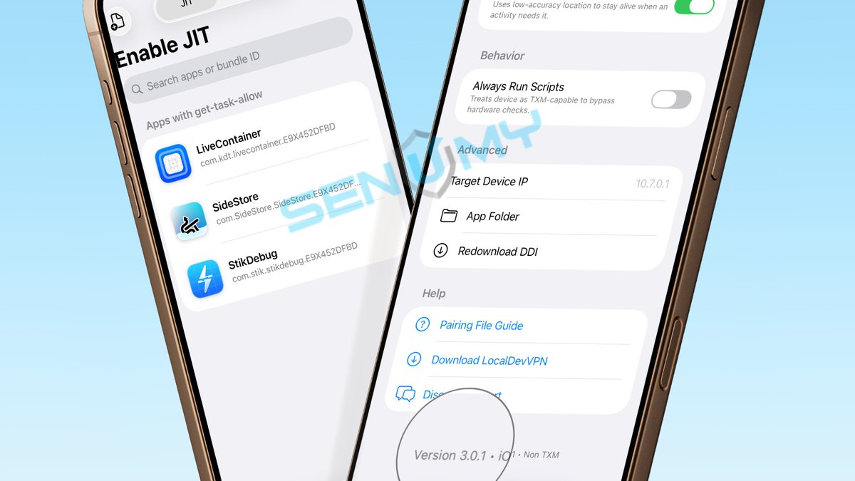 senumy_ipa's tweet photo. 🚀 StikDebug 3.0.1 IPA is out!

New improvements and changes included.
Release notes coming soon.

📥 Download &amp; guide: https://t.co/VZuCHehe1m

#StikDebug #iOS26 https://t.co/MLXOreoDDc
