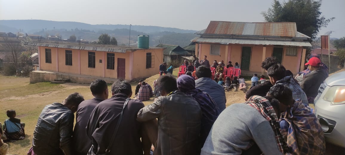 An Awareness Programme was conducted at Langkyrteng Village on the topics i.e .crime against women and children, cyber crime, drugs abuse etc wherein the Vilage Defence Party of the Village were present.
<a href="/MeghalayaPolice/">Meghalaya Police</a>