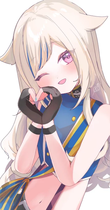 #ヒメヒナアート 鈴木のウインク世界一