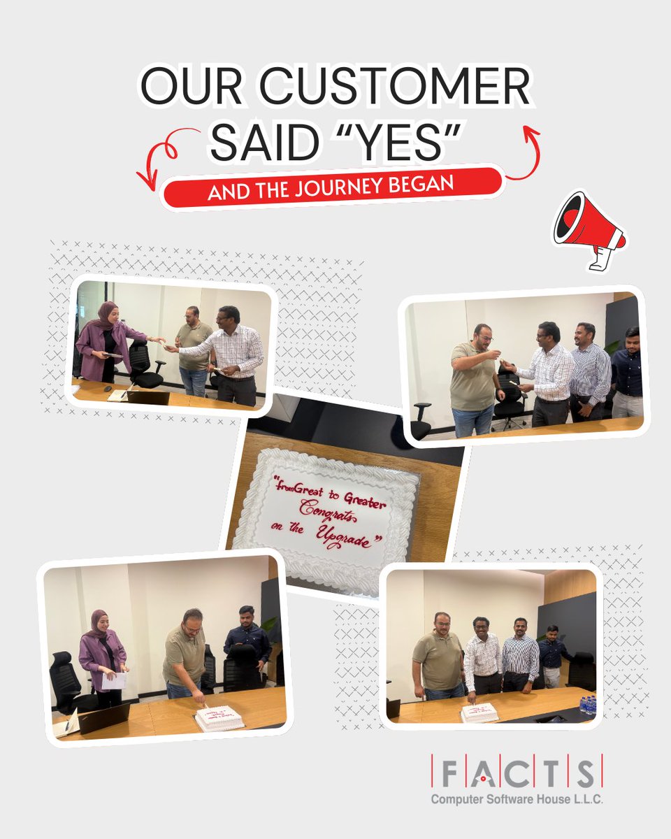FactsCSH's tweet photo. Our Customer Said YES ✅
Welcome onboard, Naresco Contracting LLC!

A new partnership begins with onboarding, trust, and clear goals.
Happy to have you with us. 🍰🤝

#OurCustomerSaidYes #Naresco #FACTSFamily https://t.co/rQXhfXvMTT