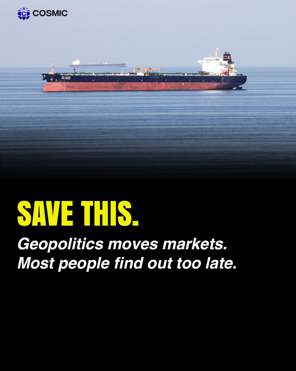 CosmicE57570's tweet photo. Iran closed the Strait of Hormuz. 🛢️ Oil surges past $100/barrel, markets drop, inflation hits. Save this! #StraitOfHormuz #OilPrices #GlobalMarkets #Geopolitics #EnergyCrisis https://t.co/wzoBmRda6N