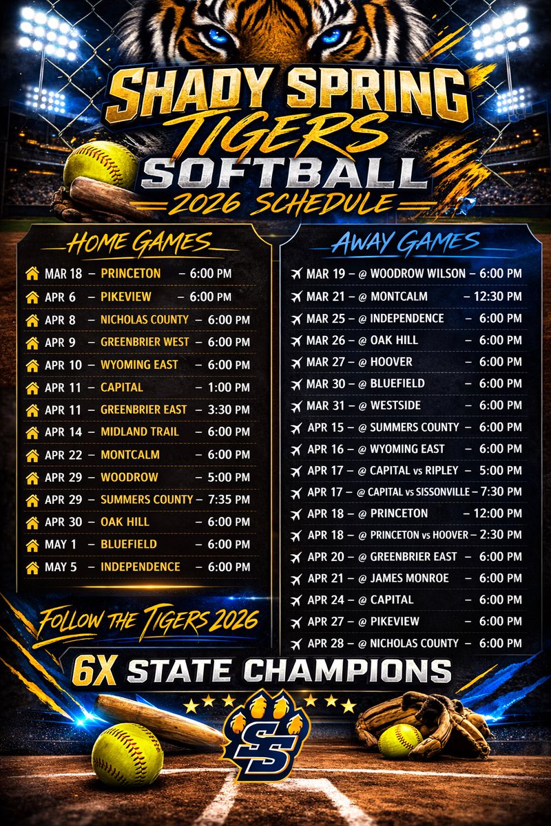 Shady Spring Softball tweet media