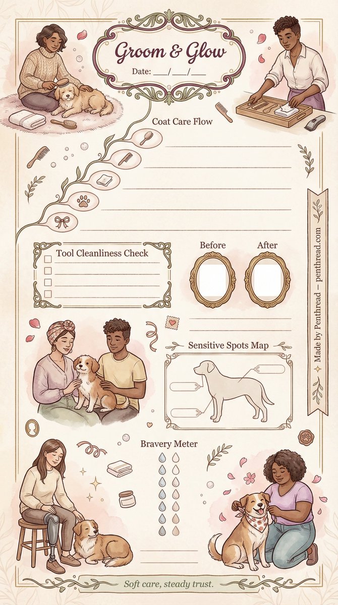 pen_thread's tweet photo. Vintage Aesthetic Pet Care Planner | Dog Grooming Log &amp; Routine Tracker
https://t.co/ow4bHjSd4O
#DogGrooming #PetCarePlanner #DogMomLife #PetWellness #PenThread #DogRoutine #CuteStationery #DigitalPlanner #PrintablePlanner #PetJournal #VintageAesthetic #DogHealth https://t.co/0NWYA9wRhz