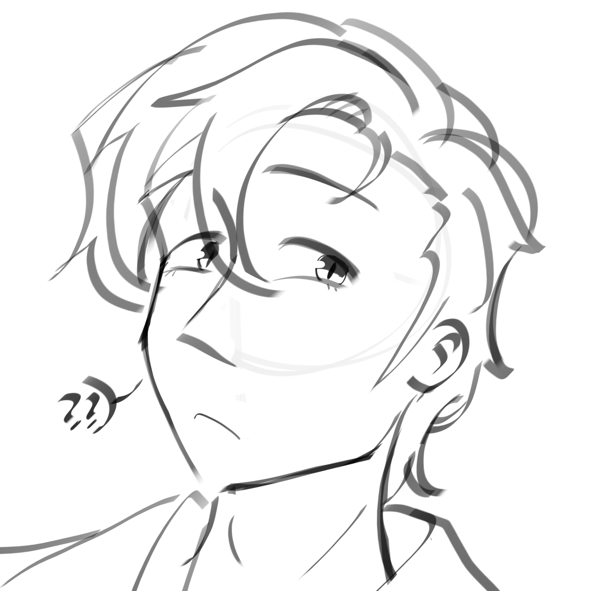 he's cute with short bangs...