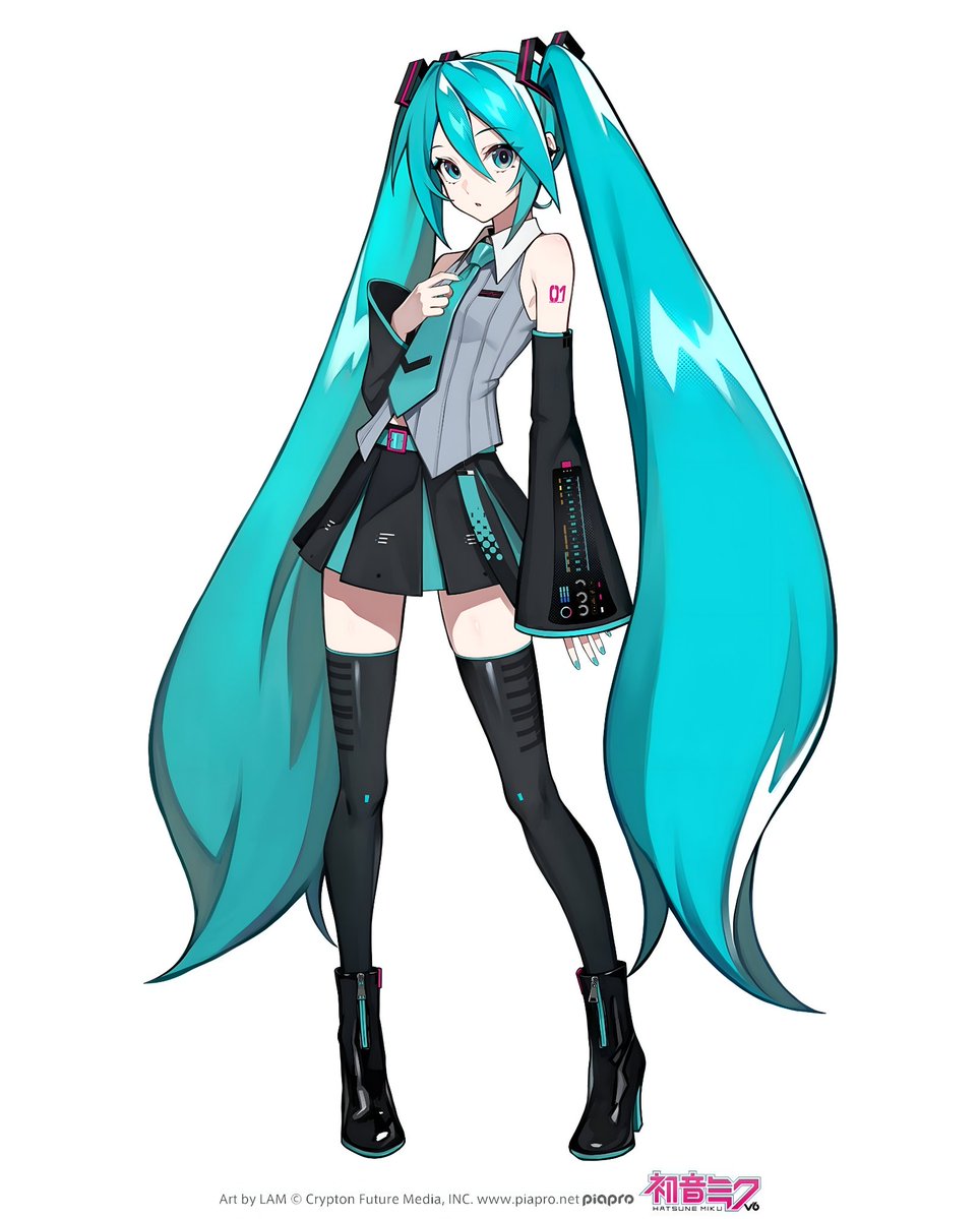 Primer vistazo oficial al nuevo diseño de HATSUNE MIKU: 

Hatsune Miku V6’s.