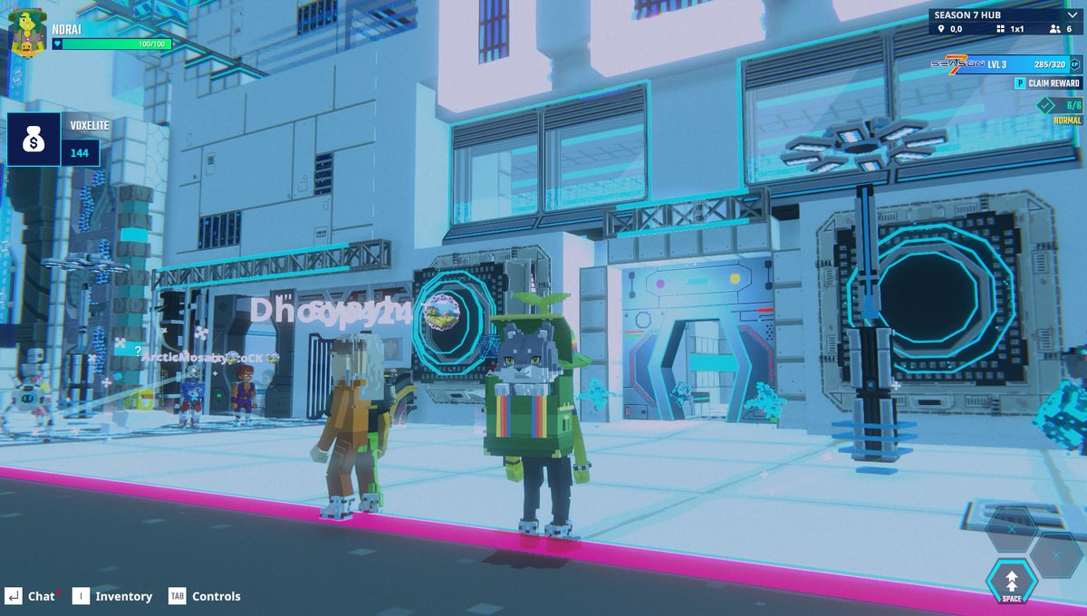 Found a LAND owner in The Sandbox Season 7 Hub—selfie secured. <a href="/TheSandboxGame/">The Sandbox</a> tsbga.me/TheSandbox #Season7