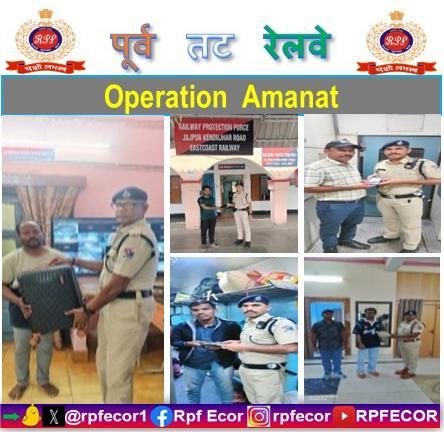 rpfecor1's tweet photo. "Keep your luggage with you! RPF/East Coast Railway retrieves passenger belongings worth ₹.1,47,000/- across East Coast Railway and reunites with their actual claimants on 08th March 2026.
#OperationAmanat @RPF_INDIA 
#RecoveredAndReturn https://t.co/pgTwwpKXT5