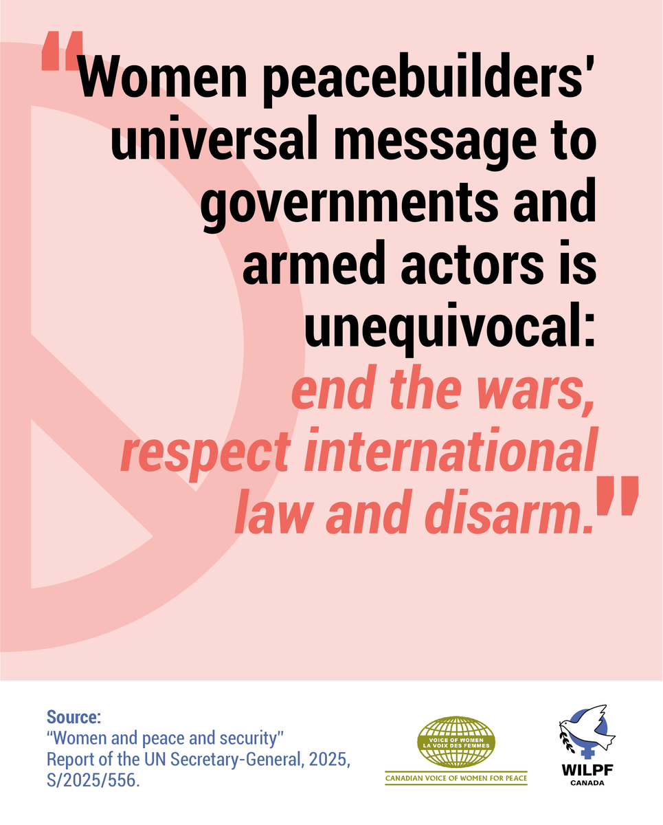 WILPF Canada tweet media