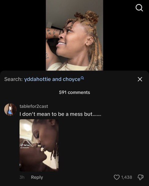 sipthisteaaaaa's tweet image. Choyce Brown , her ex and Janae Sims in a MESSY lesbian triangle was NOT on my bingo card this year