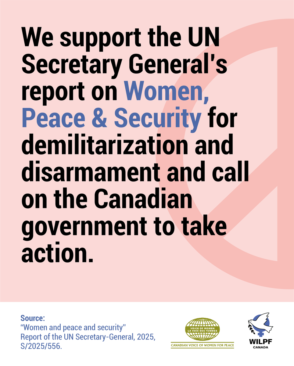 WILPF Canada tweet media