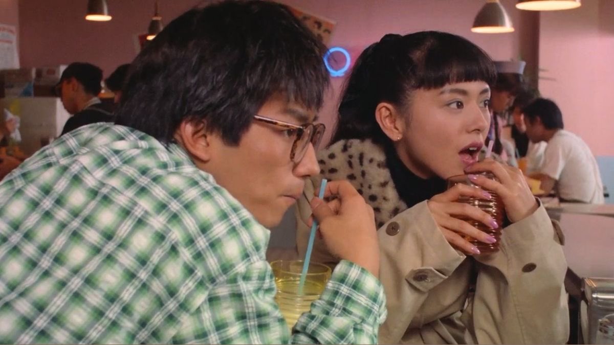 Mandacchii's tweet photo. It’s from romcom movie called 怪盗ルビイ/ Kaito Ruby (1988). Starring Hiroyuki Sanada and Kyoko Koizumi https://t.co/oCONPh7Q2r