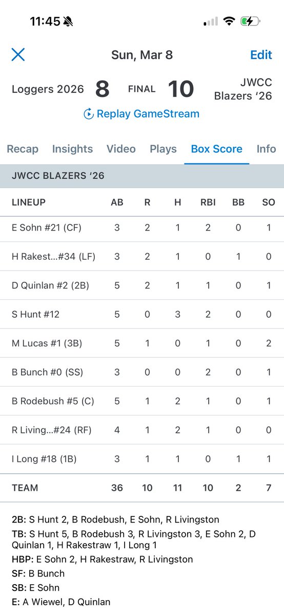 John Wood Baseball tweet media