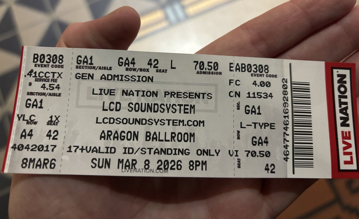 moneymunson1981's tweet photo. Tonight tonight tonight tonight tonight
#lcdsoundsystem #aragon #chicagoresidency https://t.co/m0p4mgszVB