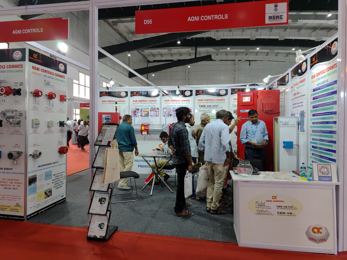 AgniControls's tweet photo. OUR STALL AT "SIMA TEXFAIR EXPO 2026" @ CODISSIA TRADE FAIR COMPLEX, COIMBATORE - DAY 3
#SIMATexfair2026 #TextileIndustry #CoimbatoreExpo #flamedetector #Emberdetector #sparkdetector #heatdetector #probetypeheatdetector #firesafetyequipment #firealarm #firealarmsystem https://t.co/0d0386WBq0