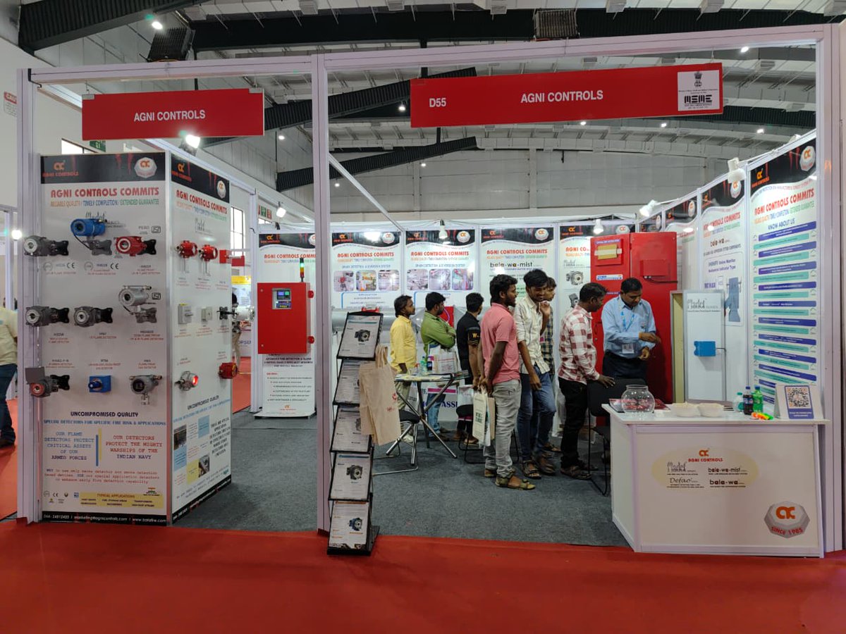 AgniControls's tweet photo. OUR STALL AT "SIMA TEXFAIR EXPO 2026" @ CODISSIA TRADE FAIR COMPLEX, COIMBATORE - DAY 3
#SIMATexfair2026 #TextileIndustry #CoimbatoreExpo #flamedetector #Emberdetector #sparkdetector #heatdetector #probetypeheatdetector #firesafetyequipment #firealarm #firealarmsystem https://t.co/0d0386WBq0