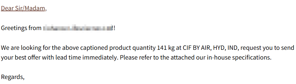 heyiming16's tweet photo. A life sciences company located in Hyderabad, India, is sourcing 2-amino-6-Chlorobenzoic acid (CAS 2148-56-3).#material https://t.co/zMika264xr