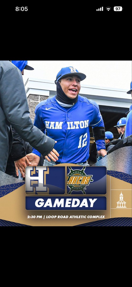 Hamilton College Baseball tweet media