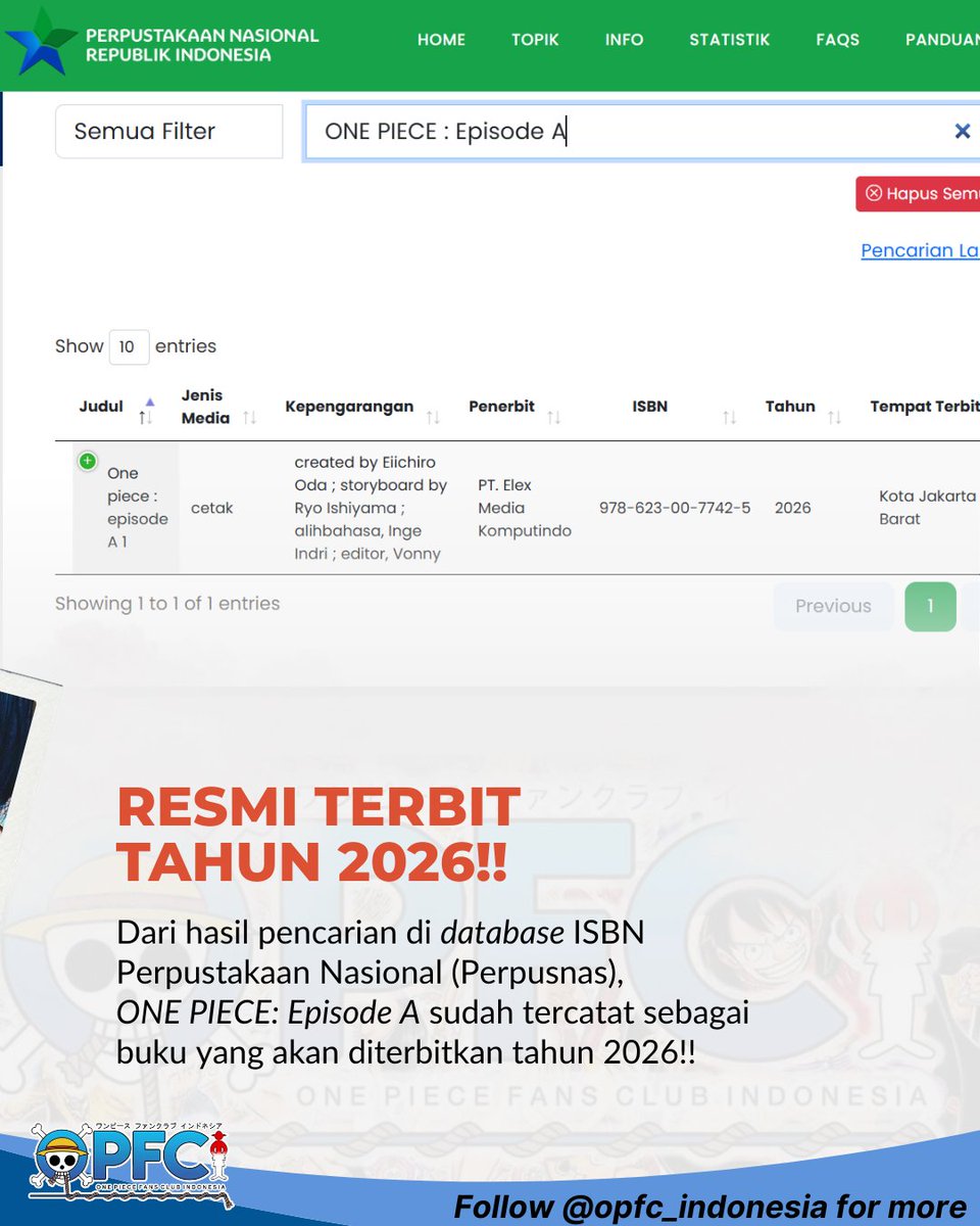 One Piece Fans Club Indonesia tweet media