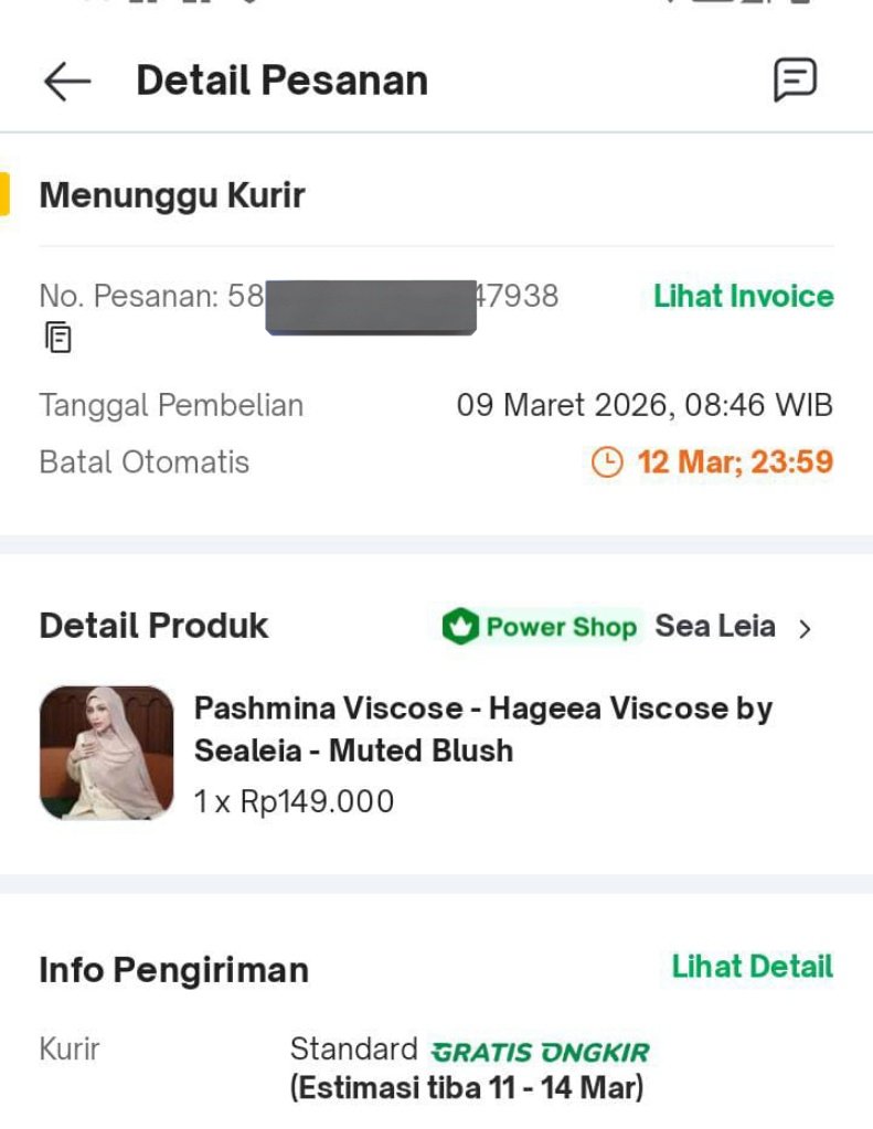 acaaquensh's tweet photo. @tokopedia udah beli enih🫶🏻 #TokopediaTHRSale https://t.co/7AA2qSVEed