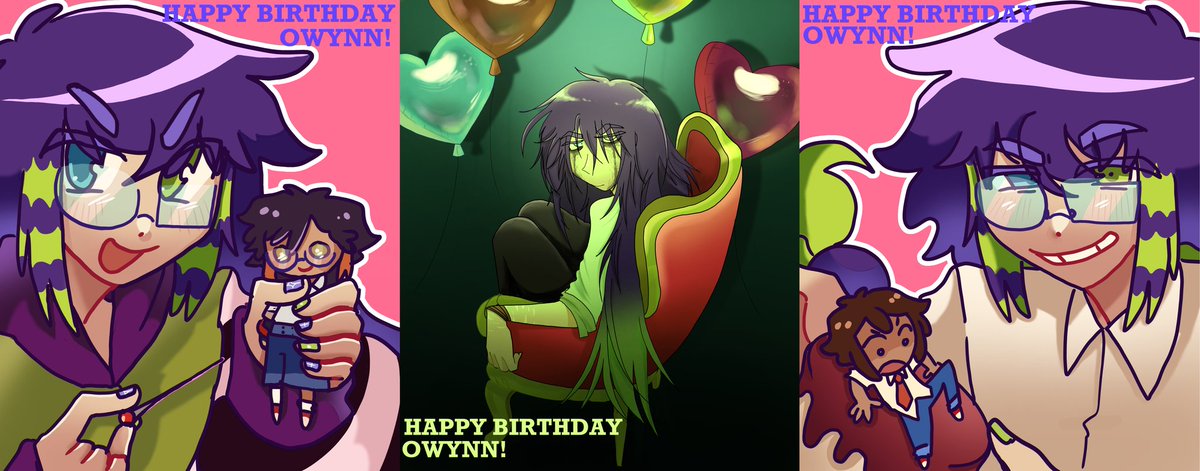 Oficialmente son las 12 por acá asi queeee, FELIZ CUMPLE OWYNN ME ARRUINASTE LA VIDA💖💖💖TQM PELO MOCO HP
(Abajo estan por separado jiji)
#fnafhs #fhs #Owynn