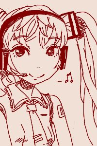 ちかごろのらくがき2
ミク 
