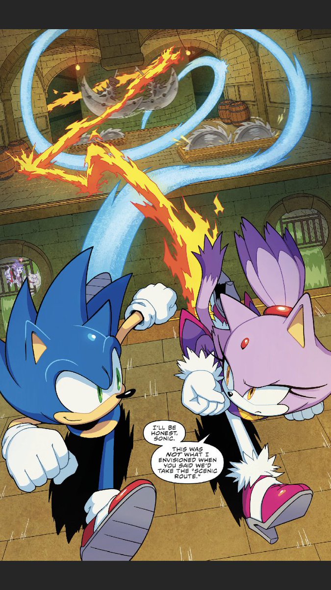 NorthwardManic's tweet photo. Sonic really needs to have more interactions with characters that aren't Tails, Amy, Knuckles, Shadow or Eggman.

There are so many different ideas for these dynamics that the same 5 just don't have. https://t.co/CzN15x0H1x