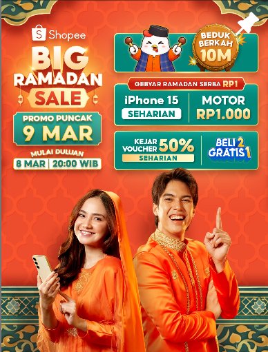 ngerasa udah paling siap, eh ternyata timeline juga rame bahas iphone 15 Rp1 seharian 😭 saingan banyak banget #PromoPuncakShopee9Maret
