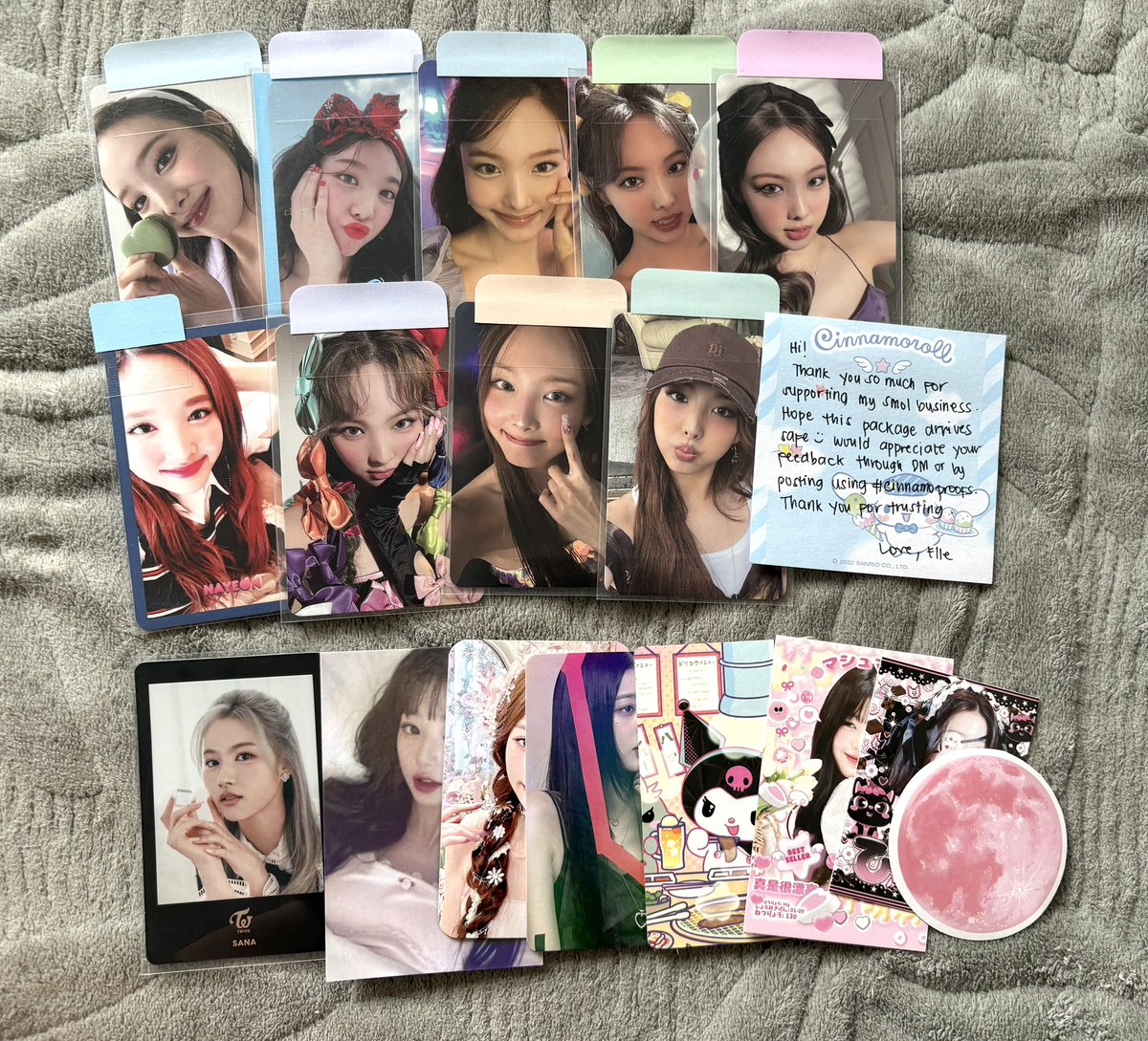 calaskye's tweet photo. π #skyellection
ny haul from @cinnamocart! tysm po for letting me adopt these esp the im nayeon era pcs which were my prios. tysm din po sa freebies! π©΅ #cinnamoproofs https://t.co/PE3uIyyWLm