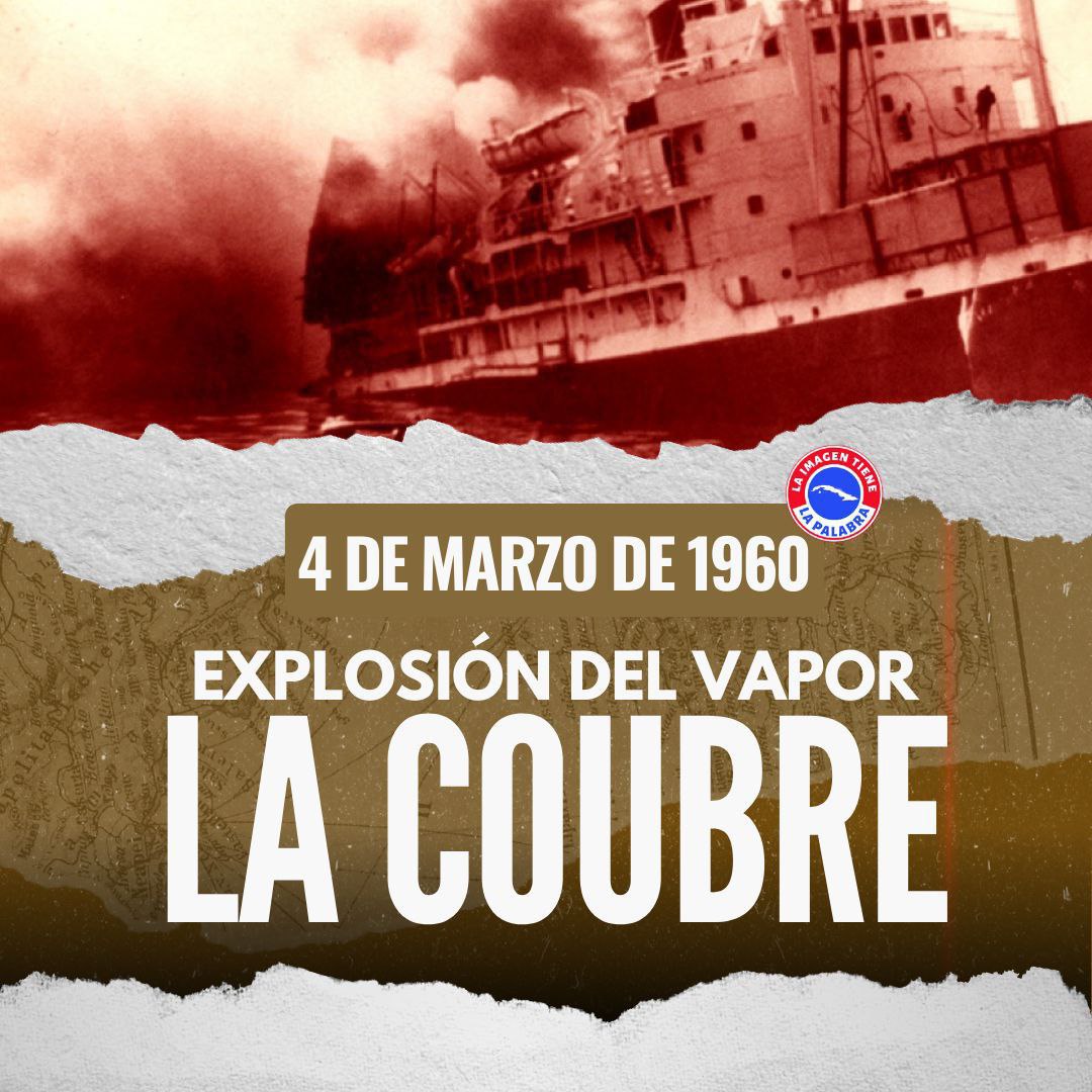 La explosión del vapor francés La Coubre en puerto de La Habana el 4 de marzo de 1960 es una página gris en la memoria del pueblo cubano #Cuba