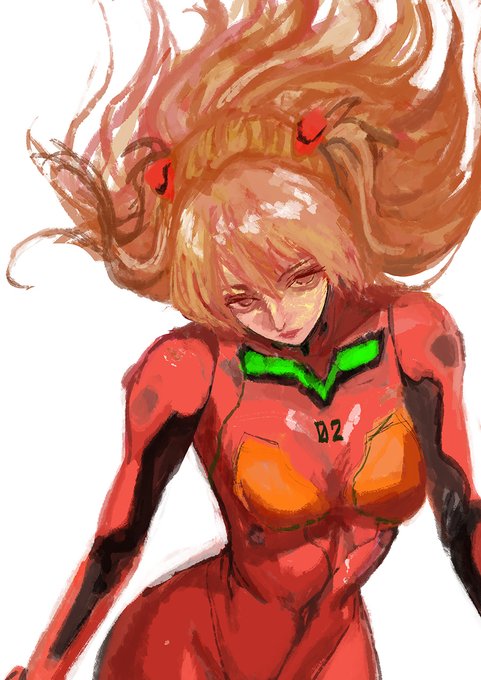 惣流・アスカ・ラングレー 途中 #イラスト