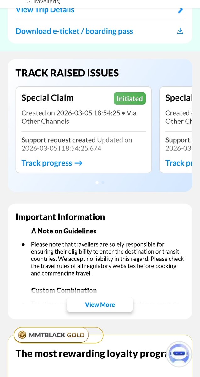 aditya_bagla's tweet photo. Classic case of delaying refunds by @makemytripcare .. @AirIndiaX airline has already credited refunds to MMT yet they'll keep it for 11 days and then credit the customer. PLZ also pay the interest of 11 days to me.
MMT Black membership is hoax, cant even reach customer support. https://t.co/riNtRGsbw7