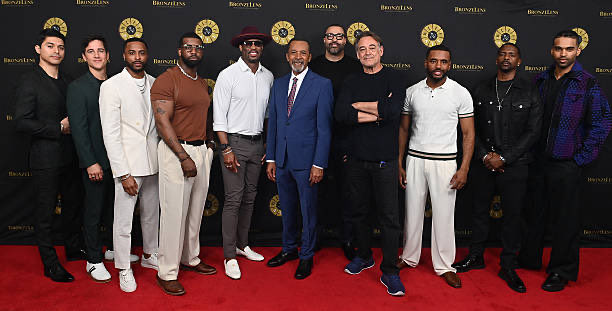OltlD42's tweet photo. #BeyondTheGates #BTG #Gatekeepers #Season2
Alex Alegria, @mike_manning_ , Jibre Hordges, @MauricePKerry , @RobRileyNYC , Clifton Davis, Timon Kyle Durrett, @thejonlindstrom , Sean Freeman, @keithsings , and Lami attended BronzeLens 2026 Sunday Brunch.  Great photo! 🤩
(Photos by Paras Griffin/Getty Images)