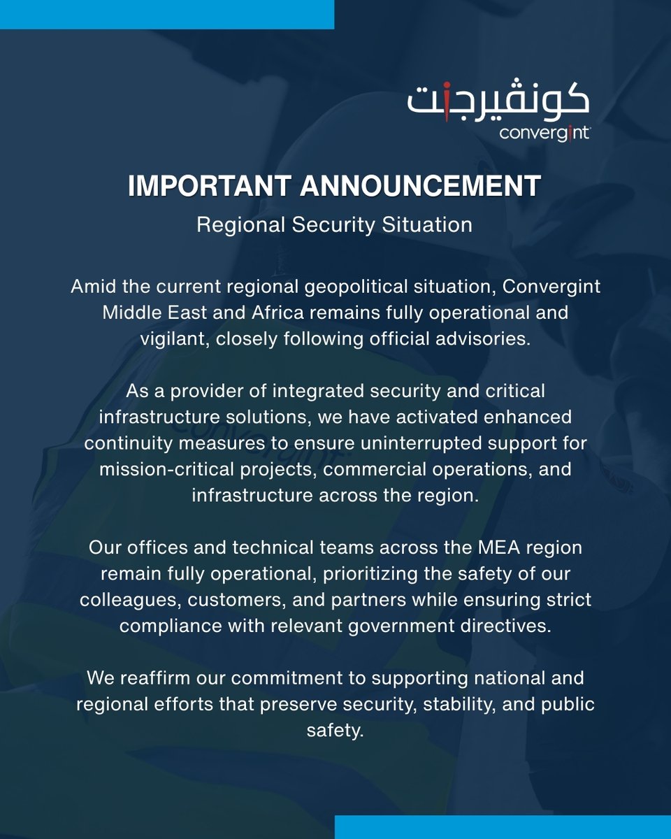 Convergint MEA tweet media