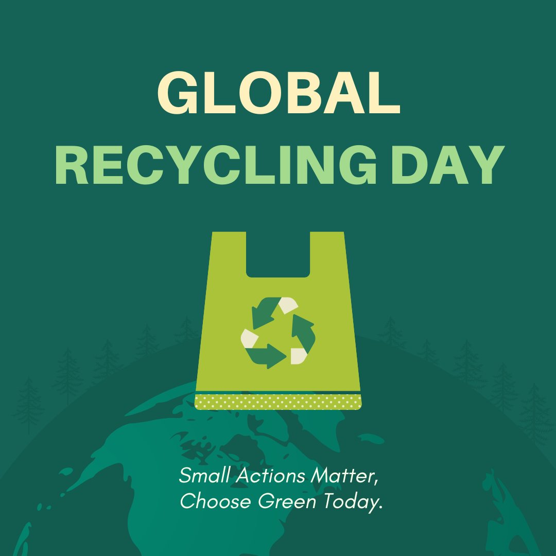 SPPHERElab's tweet photo. Global Recycling Day was created in 2018 to help recognize, and celebrate, the importance recycling plays in preserving our precious primary resources and securing the future of our planet. Small actions from each of us can lead to a big positive impact for the Earth. https://t.co/Y9U6zzdn6s