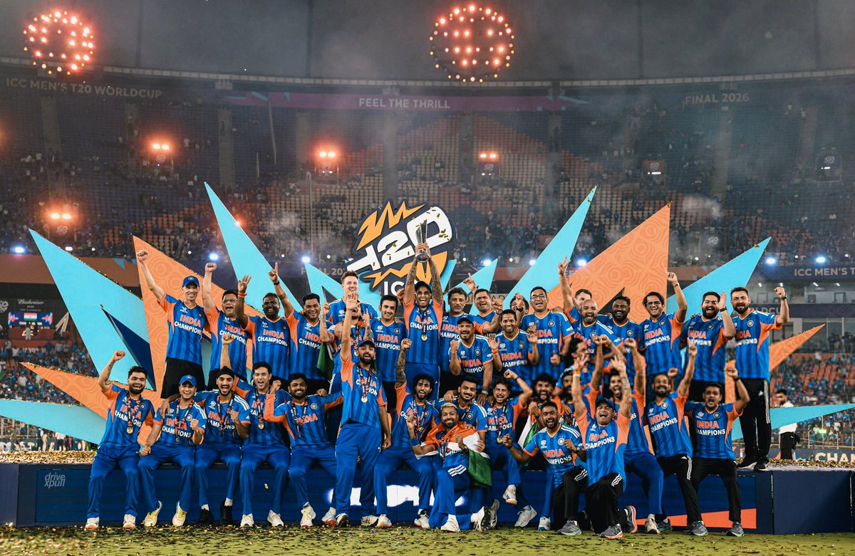 AjayPra03057105's tweet photo. Congratulations 🎉 #teamindia 🎉 https://t.co/hw8GwJfYfv