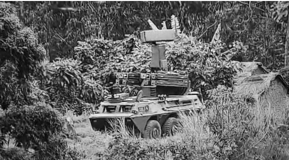 La Guerre électronique:

Trois systèmes de brouillage et de spoofing responsables des interférences de signaux ont été deployés par le RDF, en vue de la prise de Goma: 

1. Un système de spoofing était positionné sur une colline à Gisenyi, au Rwanda, à moins de trois kilomètres