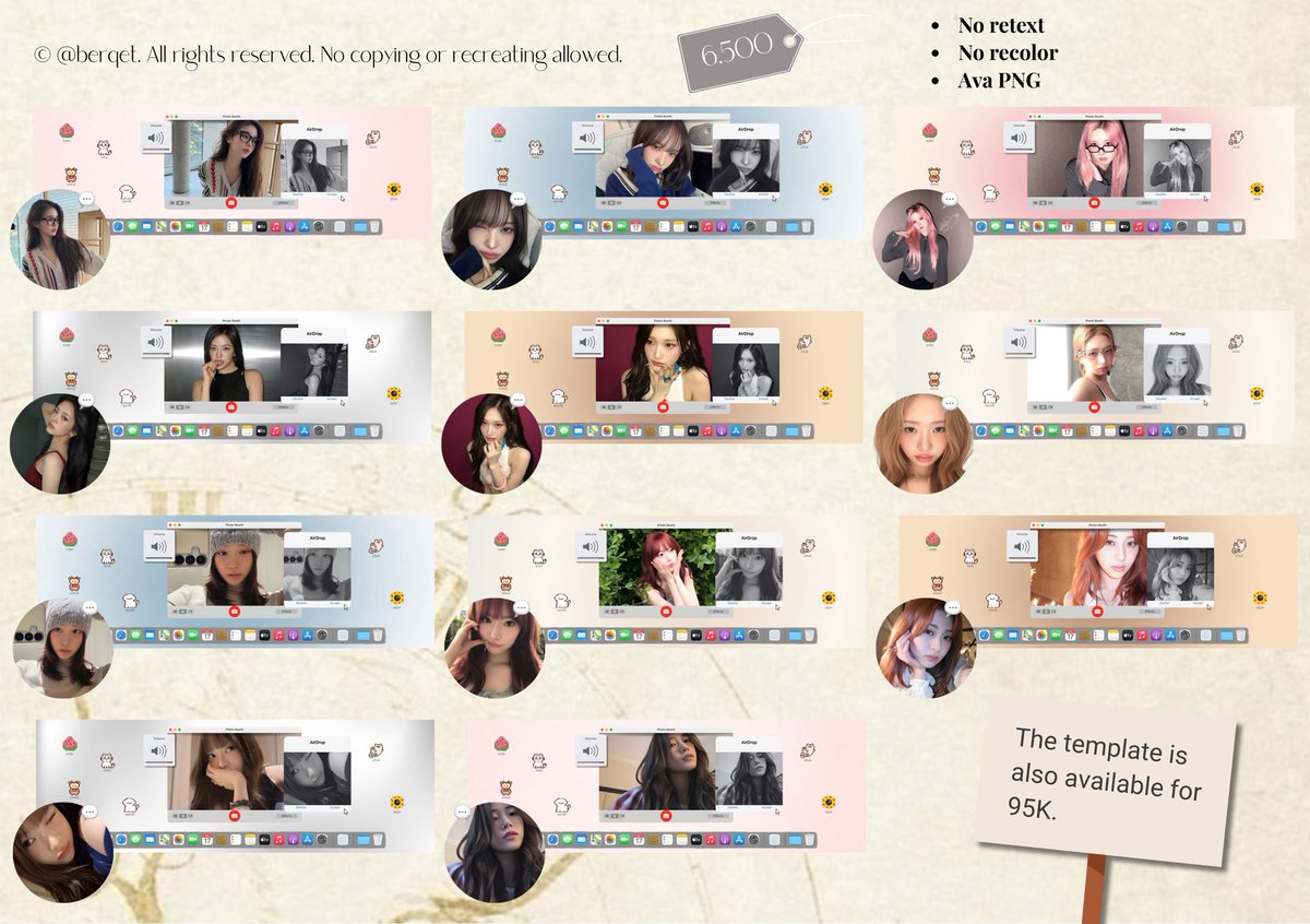 Berqet's tweet photo. — rt help is much appreciated! 🤍

NEW DROP: MAC CATALOG 📂✨
23 fresh layouts are ready to adopt!

🏷️ 6.500/each
🏷️ full template: 95K( ready UFS)

order via DM / tele link in bio ˶ᵔ ᵕ ᵔ˶

t. #zonauang #zonajajan https://t.co/SoCYa8fP8U